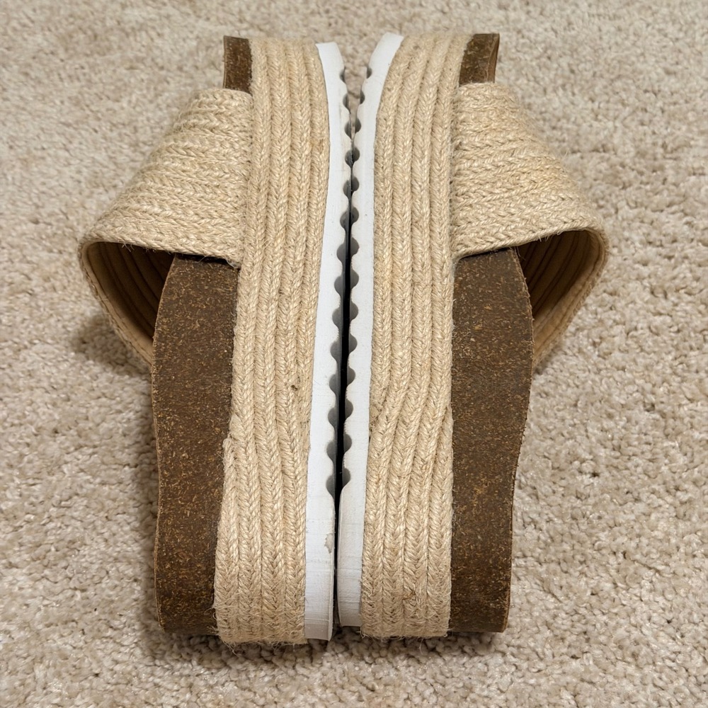 Dirty Laundry Palm Desert Natural Jute Espadrille Platform Sandals Womens 8 - Picture 9 of 10